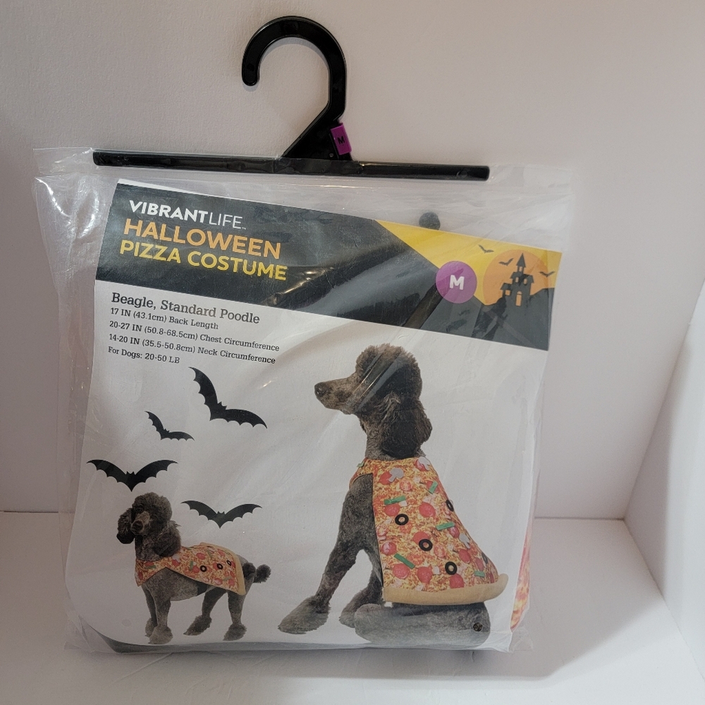 Pizza Slice‎ Costume Pet Size Medium Dog (20-50 lbs) Halloween Vibrant Life